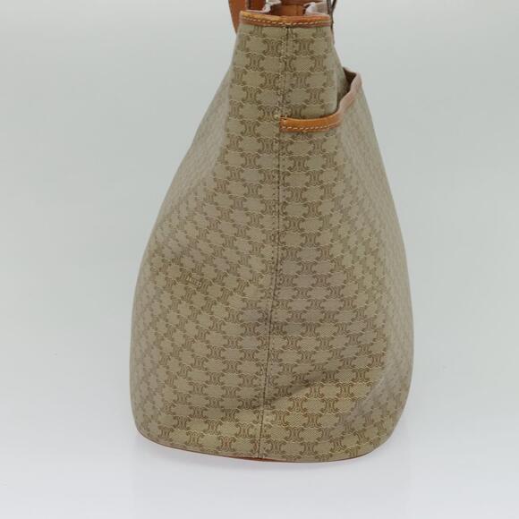 CELINE Macadam Canvas Tote Bag Beige Gold - Picture 4 of 12